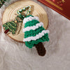 Hand-woven Christmas Keychain Cute Mobile Phone Handbag Pendant, Style: Green Tree