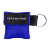 CPR Face Shield Keyring - Blue