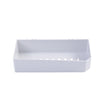 Bathroom Seamless Non-perforated Shelf Wall Hanging Storage Basket(Solid White)