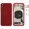 iPhone XR Red Battery Back Cover Assembly with Side Keys & Wireless Charging