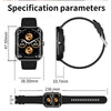 AK58 1.96 inch Screen Bluetooth Smart Watch, Steel Band, Support Health Monitoring & 100+ Sports Modes(Black)