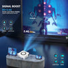 Home HD Projector 1080P Bluetooth WIFI Mobile Phone Smart Projector, Specification: UK Plug(2+16G)