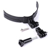 Foldable Bending Action Camera Phone Helmet Mount Kit with J-Hook Buckle & Rotation Phone Clamp & Adapter (Black)