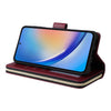 For Samsung Galaxy A35 5G 9-Card Slots Zipper Wallet Bag Leather Phone Case(Wine Red)