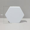 18 x 2cm Hexagon Geometric Cube Solid Color Photography Photo Background Table Shooting Foam Props(White)