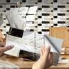 12 PCS 10 x 20cm Brick Pattern Crystal Film Glossy Tile Sticker Floor Sticker(Kit026)