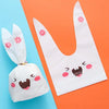 1bag Cartoon Rabbit Ears Gift Packaging Bags Candy Baking Snowflake Cookies Bags, Size: 13x23cm(Bucktooth Rabbit)