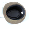 Brown Fashion Seaside Sun Visor Hat Folding Net Surface Jazz Hat, Size:58cm