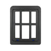 Magnetic Pet Door 34x44cm - Cat & Dog Flap (Black)