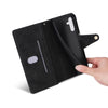 For Samsung Galaxy S25 5G Rivet Buckle 9 Cards Three Fold Leather Phone Case(Black)