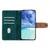 For Samsung Galaxy A15 4G / 5G Color Stitching Skin Feel Leather RFID Blocking Phone Case(Green)