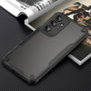 For Samsung Galaxy S24 FE 5G Armor Glaze PC Hybrid TPU Phone Case(Black)