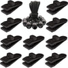 Outdoor Camping Windproof Canopy Fixed Tent Clip Rope Buckle Set 10 Clips+10 Black Ropes