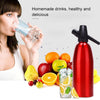 Manual Soda Siphon CO2 Dispenser Water Bubble Generator Cool Drink Cocktail Soda Machine Aluminum Bar DIY Soda Maker, Capacity: 1L(Red)