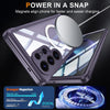 For Samsung Galaxy S25 Ultra 5G Tempered Glass MagSafe Phone Case(Purple)