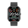 AK58 1.96 inch Screen Bluetooth Smart Watch, Steel Band, Support Health Monitoring & 100+ Sports Modes(Black)