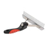 Large Dog Rake Comb | Stainless Steel | Rubber Handle
