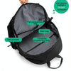 Men Oxford Backpack Business Computer Bag with External USB Port(Navy Blue)