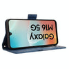 For Samsung Galaxy F16 5G / M16 5G Skin Feel Calf Texture Card Slots Leather Phone Case(Blue)