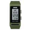 SKMEI 1362 Sports Electronic Watch Fashion Waterproof Countdown Children LED Watch(Army Green)