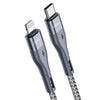 DUZZONA A1 PD 20W Type-C to 8 Pin Fast Charging Data Cable, Length:3m(Grey)