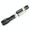 T02 Pen Clip Mini Flashlight T6 Telescopic Zoom Led Flashlight Outdoor Waterproof Long Shot Glare Flashlight