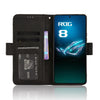 For Asus ROG Phone 8 Pro Skin Feel Calf Texture Card Slots Leather Phone Case(Black)