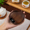 100g/0.1g Wood Electronic Tea Coffee Scale Kitchen Bar Scale(Wood Color)