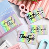 50 Sheets /Pack Laser Rainbow Thank You Card Gift Wrapping Thank You Card(L18)