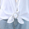 2pcs Silk Scarf Corner Clasp Ring Shirt Hem Cinching Fixed Clothing Accessories, Model: Golden Circle
