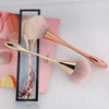 Large Waist Soft Hair Round Headed Makeup Brushes Beauty Tools, Color: Rose Gold