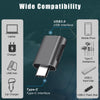 2 PCS SBT-158 USB-C / Type-C Male to USB 3.0 Female Zinc Alloy Adapter(Gold)