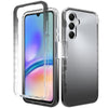 For Samsung Galaxy A05s Shockproof Clear Gradient PC + TPU Phone Case(Black)
