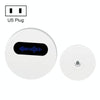 Self-Powered Wireless Doorbell, 180m Range, IP68 Waterproof (US Plug, White)