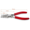2 In 1 Handmade Jewelry Plier Nylon Accessories DIY Tools Wire Wrap Clamp, Style: Red 6-section + Flat Nip