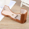 For Nikon ZFC Glossy PU Leather Camera Half Case Base(Brown)
