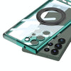 For Samsung Galaxy S23 Ultra 5G GKK Space Series Rotate MagSafe Shockproof Full Coverage Phone Case(Transparent Green)