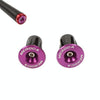 1pair MEROCA Mountain Bike Expansion Lock Bar Plug Road Bike Bicycle Bar Plug End Cover, Color: Purple