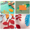 Paper-cut Leaf Ornaments Photography Props(Blackish Green)