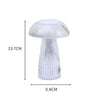 Mushroom Ambient Light Electronic Jellyfish Table Lamp Bedside Night Light 9.4 x 13.7cm(Warm White)