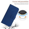 For Samsung Galaxy A56 5G Skin Feel Sun Flower Embossed Flip Leather Phone Case with Lanyard(Dark Blue)