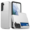 For Samsung Galaxy S25 5G Shockproof Armor Phone Case with Card Slot(White)