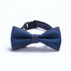 Dark Blue Denim Cowboy Bow Tie Pet Collar, S (16-32cm), Cats & Dogs