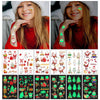 10pcs Christmas Glow Waterproof Cartoon Tattoo Sticker(WS-K123)