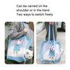 Breathable Canvas Cat Carrier Bag, Green - Large, Portable & Secure