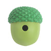 Dog Leaky Ball Toy, Acorn, Slow Feeder, Peacock Green, Silicone