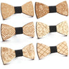 Wooden Bow Tie Men Handmade Bow Tie, Color: Flower Grass Sun Pattern