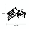 10pcs Car Sticker Do Not Touch My Car Personalised Reflective Warning Sticker(White)