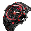 SKMEI 1155B Multifunctional Men Outdoor Sports Noctilucent Waterproof Large Dial Wrist Watch(Red)