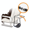 Travel Foot Rest Hammock Office Leisure Pedal, Color: Black White Stripe All-in-one